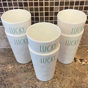 Rae Dunn Lucky cups- Set of 6